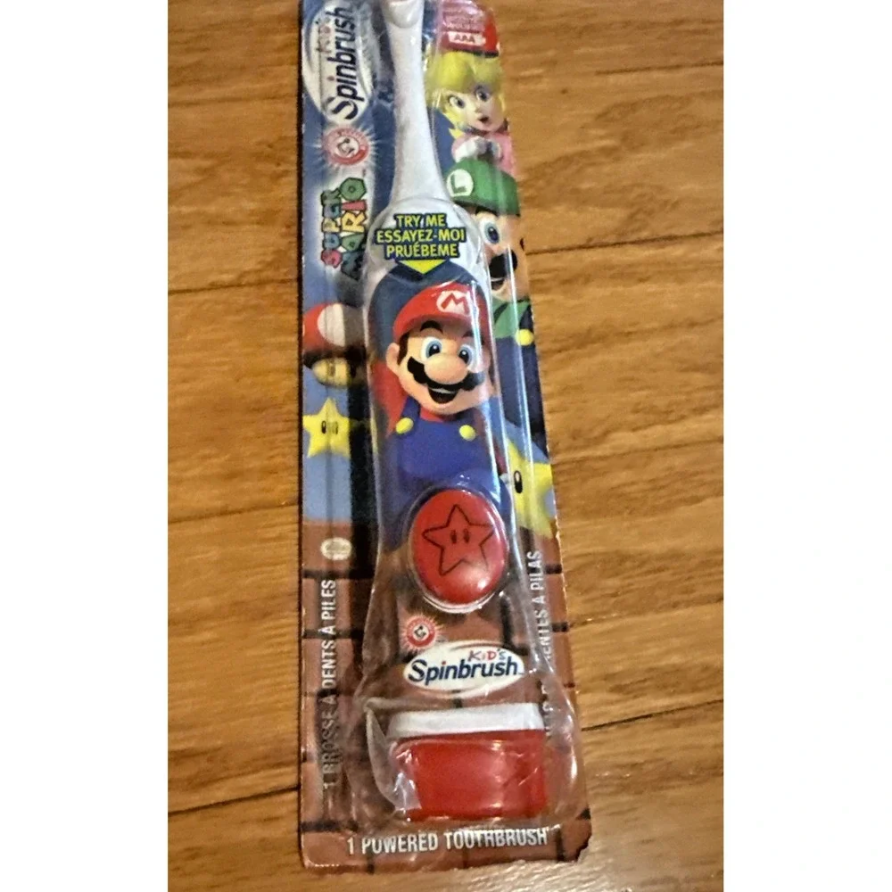 Arm & Hammer Super Mario Brothers Kid Battery Powered Spinbrush Toothbrush 2013